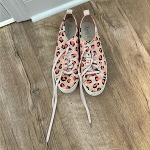 Leopard Print Platform Keds Size 9